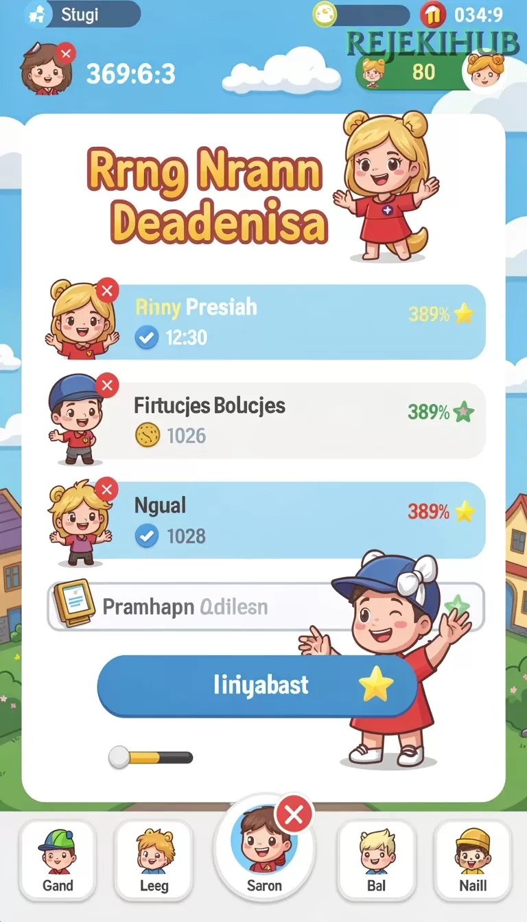 Cuplikan layar PIV8 — menu navigasi