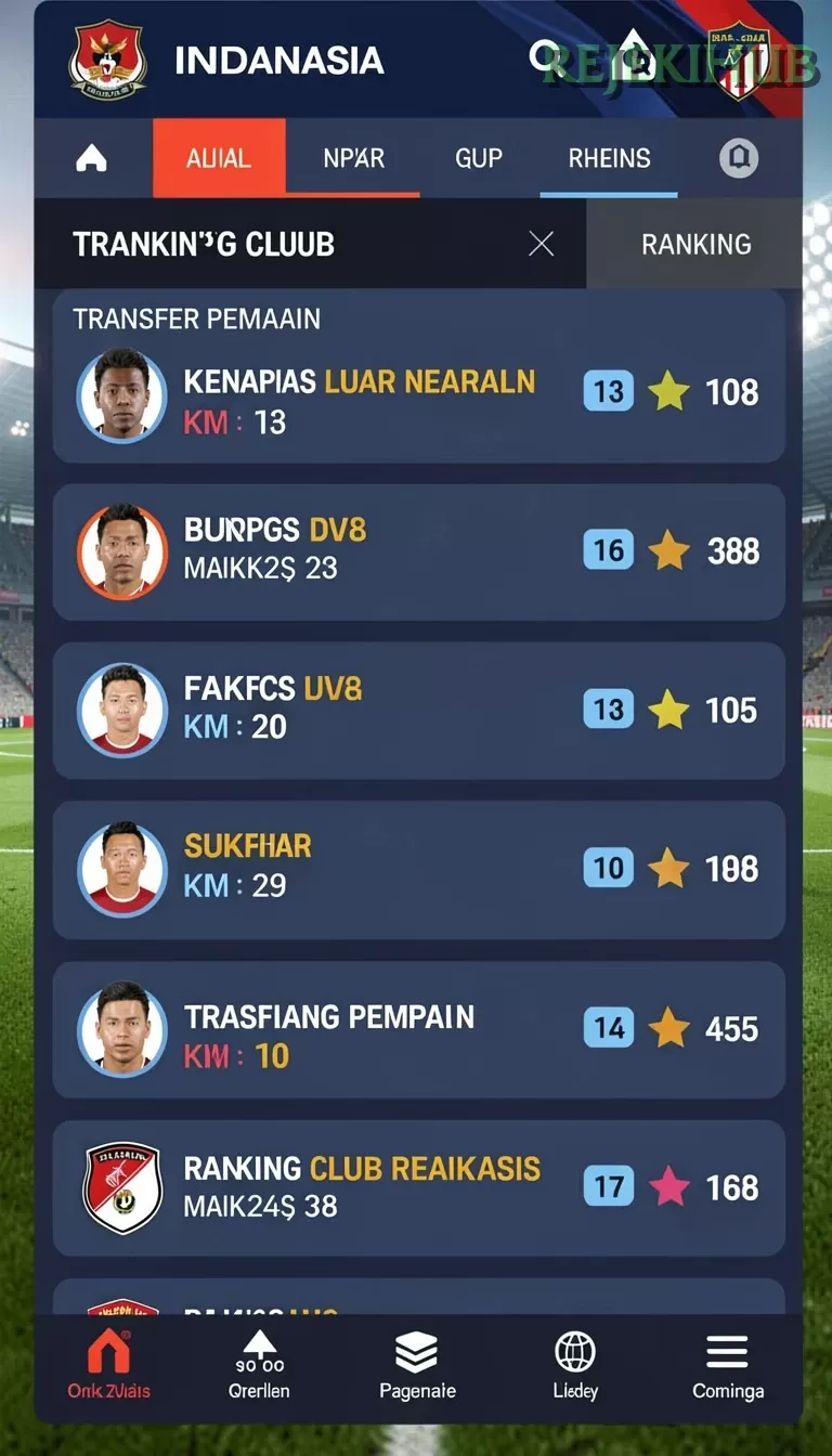 Cuplikan layar HP777 — halaman utama