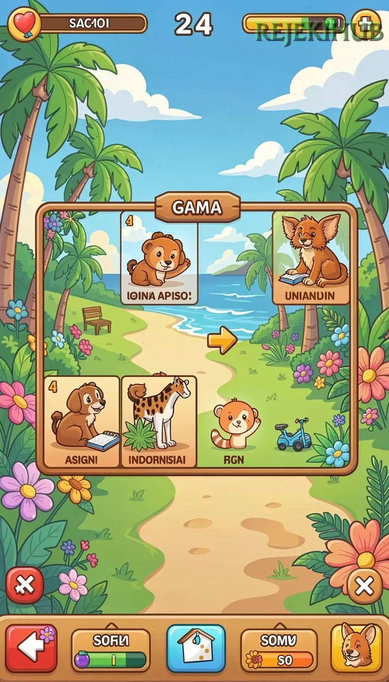 Cuplikan layar LAYARKACA21 — menu navigasi